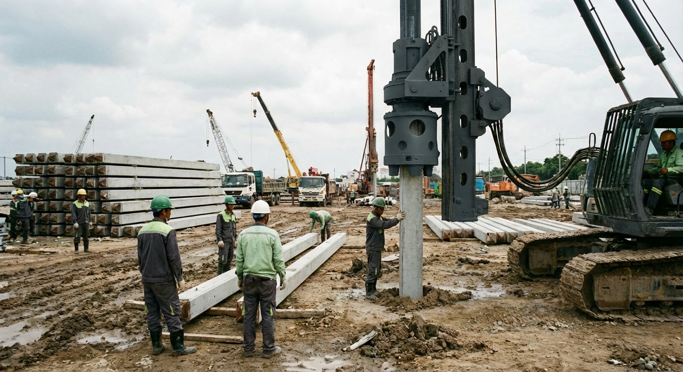 Execução de sondagem SPT