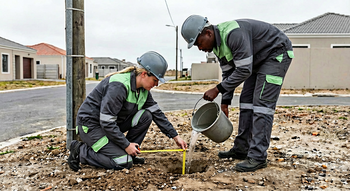 Execução de sondagem SPT